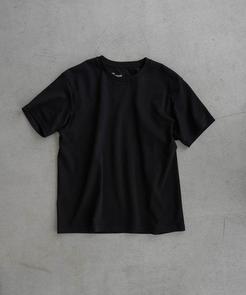 LUXURY MATERIAL SUVIN PLATINUM H/S TEE 【JUST】