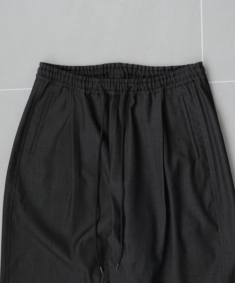 LUXURY MATERIAL BISHU WOOL WIDE SAROUEL SLACKS