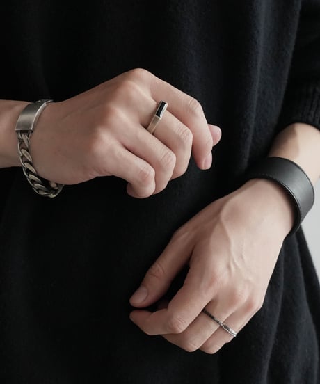 CTHY RING “LARVIKITE” / “BLACK ONYX” / “RED TIGER’S EYE”