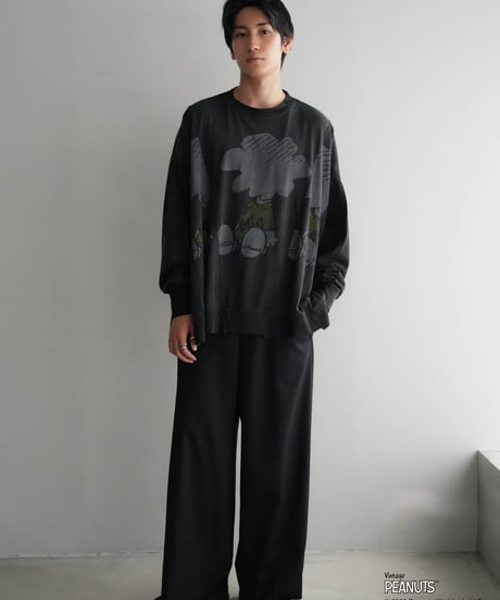 【CTHY+PEANUTSxDISCOVERED】PIGMENT DYED MOCKNECK CUTSEW