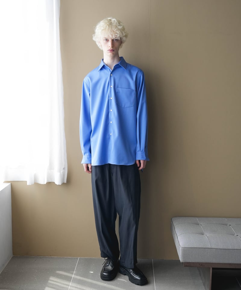 LUXURY MATERIAL CLASSIC SHIRT 尾州ウール／CTHY LUXURY MATERIAL BISHU WOOL SHIRT | CTHY