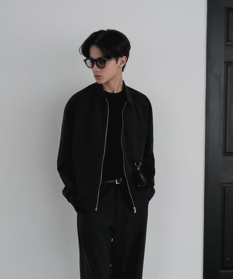 LUXURY MATERIAL LIMONTA NYLON riri-ZIP SHIRTS JACKET