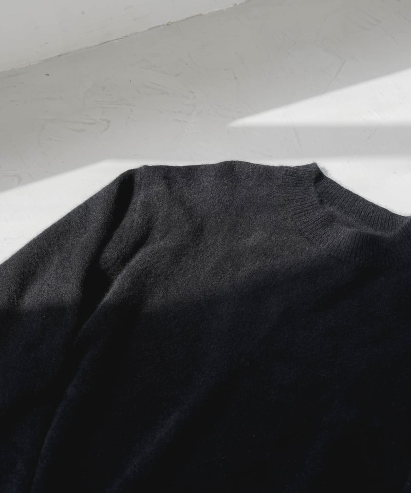 FOX SILK WOOL SHAGGY KNIT PULLOVER | CTHY