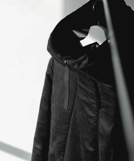AEROGEL×SEA ISLAND MICROFIBER SUEDE HOODED BLOUSON