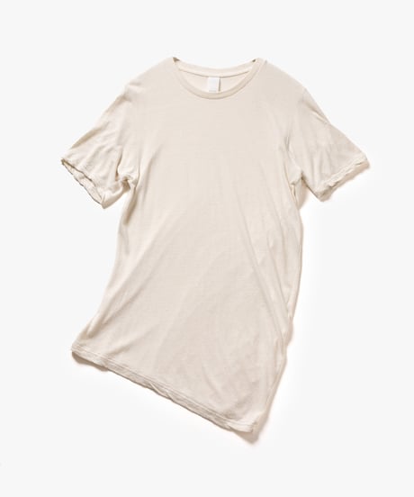 [VEIN27SS] TWISTED NOIL SILK JERSEY S/S CURVE TEE