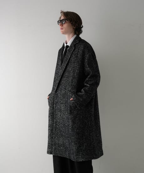 LUXURY MATERIAL CHESTER COAT by Super140’s Jackal WOOL / TWEED