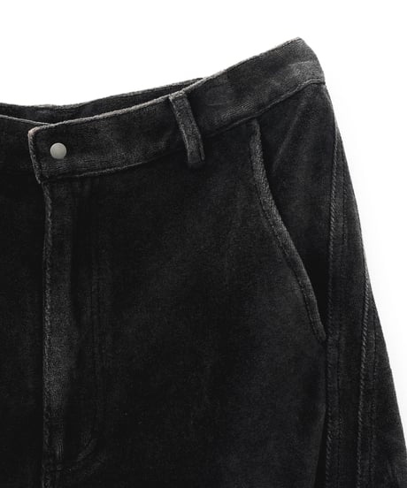 VINTAGE 3D CUTTING FADE VELOURS PANTS