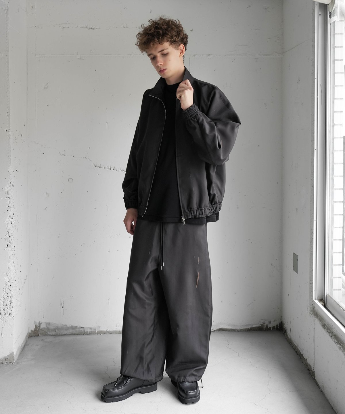 トップス PE WRINKLES TAFFETA TRACK WIDE PANTS CTHY＋VEIN】PE WRINKLES TAFFETA TRACK WIDE PANTS