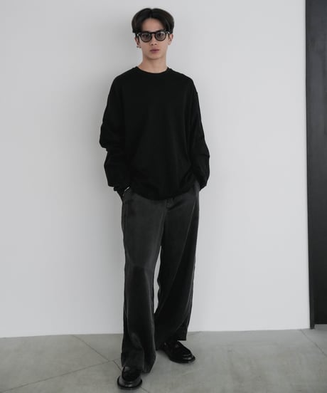 【CTHY + VEIN】 LUXURY MATERIAL SUVIN PLATINUM LONG SLEEVE CUTSEW