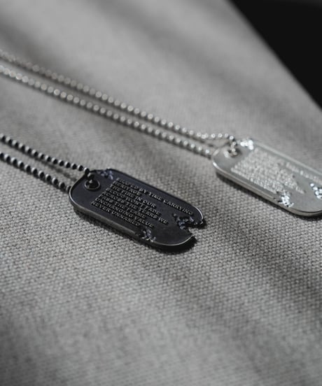 VINTAGE DOGTAG LONG NECKLACE by artisan