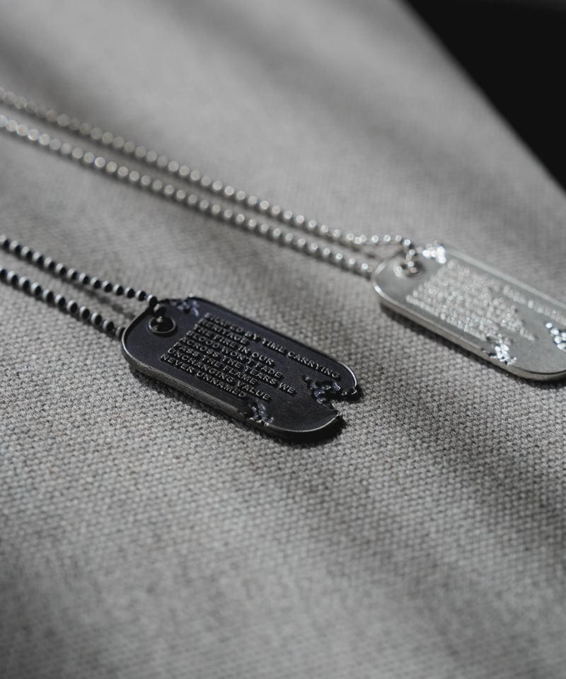 VINTAGE DOGTAG LONG NECKLACE by artisan | CTHY