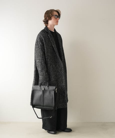 LUXURY MATERIAL CHESTER COAT by Super140’s Jackal WOOL / TWEED