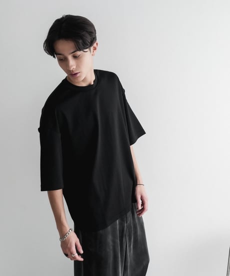 LUXURY MATERIAL SUVIN PLATINUM  H/S TEE 【LOOSE】