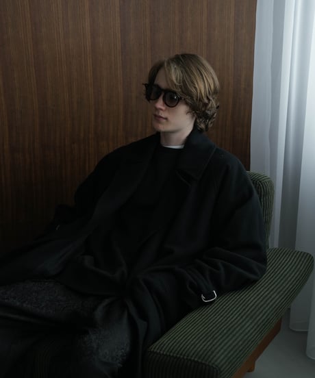 LUXURY MATERIAL TIELOCKEN COAT by Super140’s Jackal WOOL