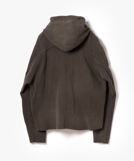 [VEIN27SS] HIGH GAUGE WAFFLE LAYERED ZIPUP HOODIE