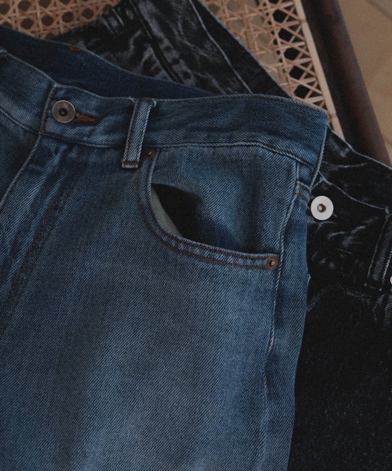 超甘撚り VINTAGE WIDE JEANS by KUROKI | CTHY
