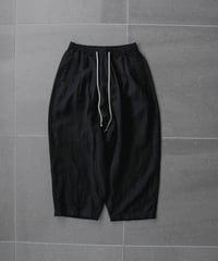 SHRINK WOOL LINEN  TROUSERS