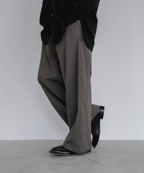 LUXURY MATERIAL Super120’s BISHU WOOL JEWEL TROUSERS