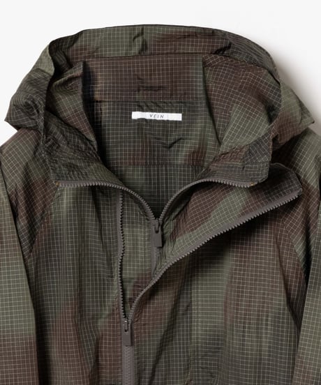 [VEIN27SS] BLURRED CAMO RIPSTOP DOUBLE-ZIP ANORAK BLOUSON