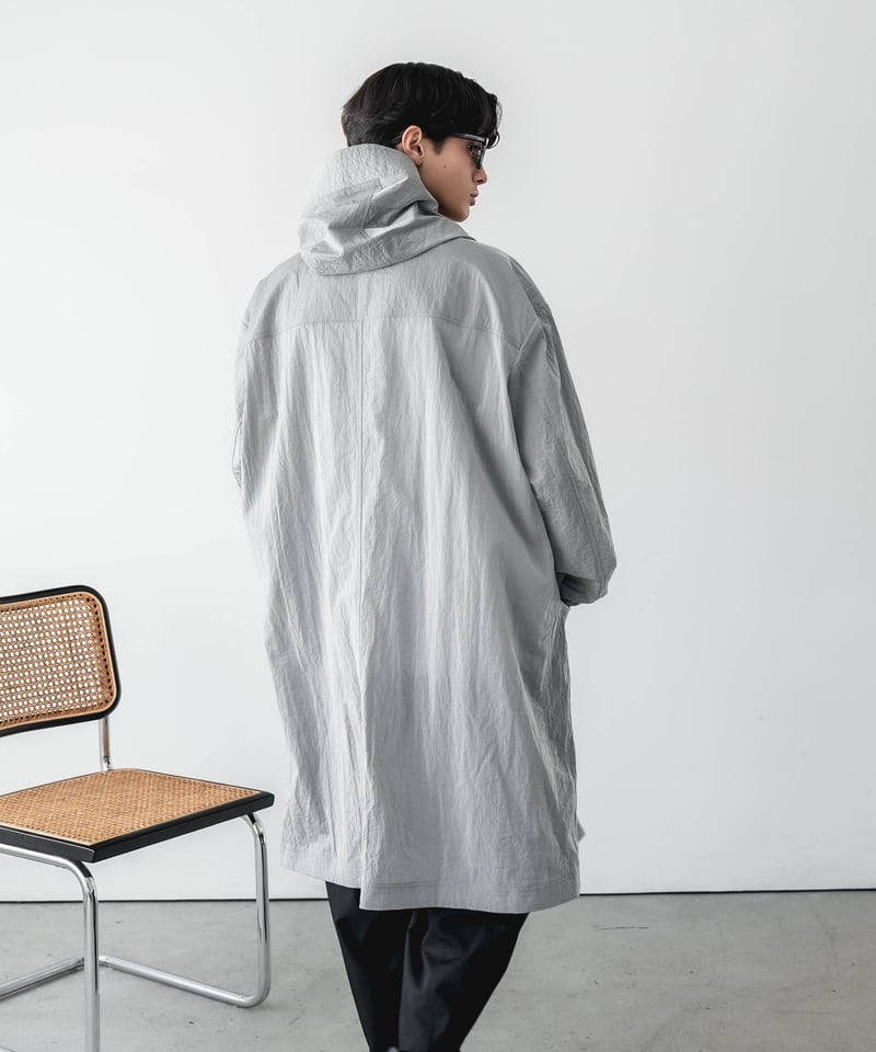 LUXURY MATERIAL HOODED COAT by LIMONTA ITALY FA