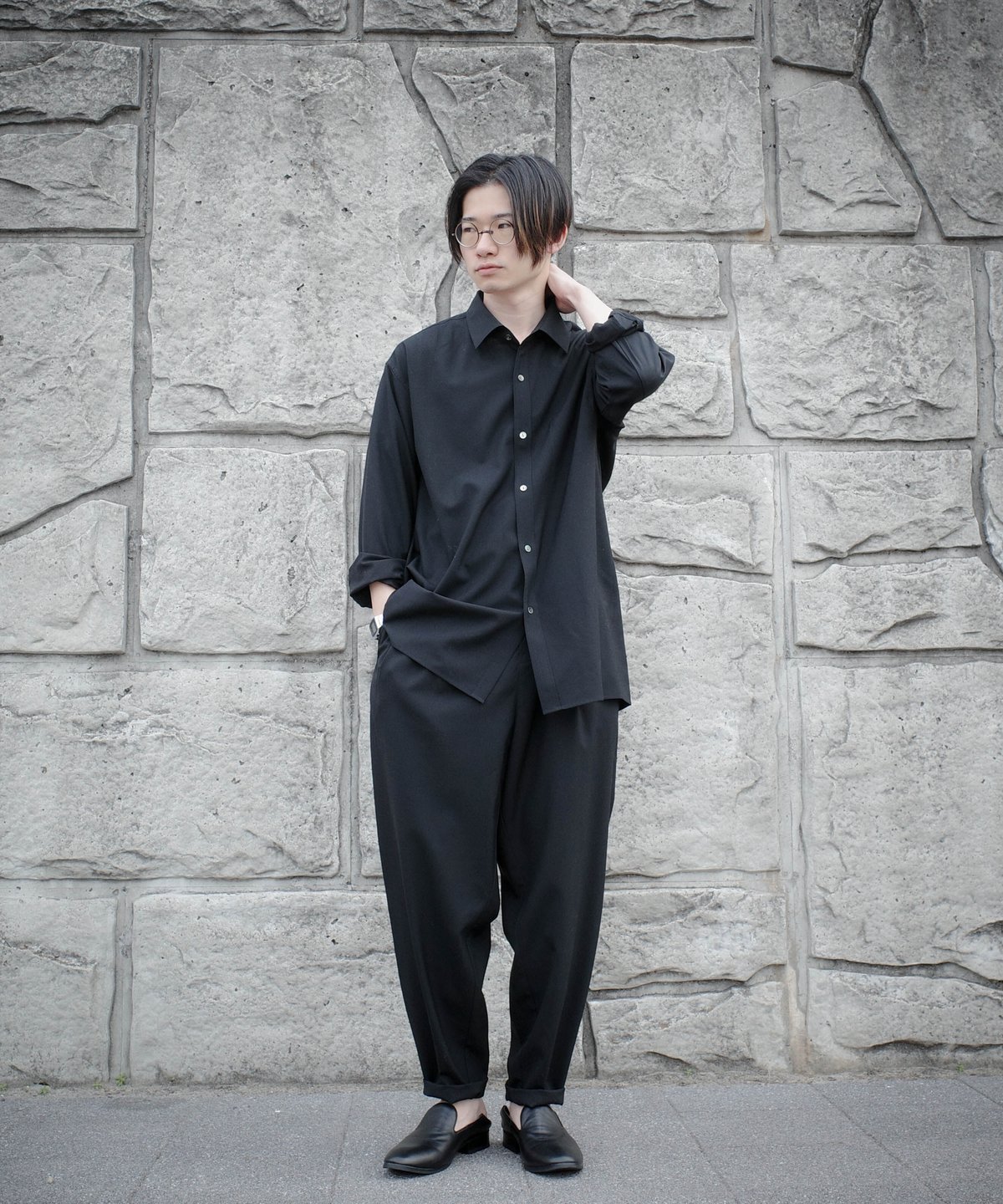 Paratiisiハイウエストワイドテーパードパンツ Paratiisiハイウエストワイドテーパードパンツ
