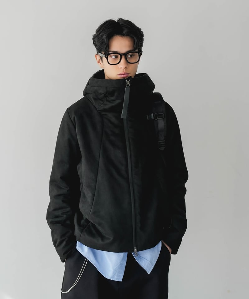 ［CTHY］エアロゲル_マイクロファイバースエードブルゾン AEROGEL×SEA ISLAND MICROFIBER SUEDE HOODED BLOU