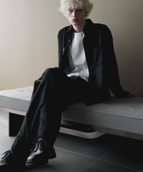 SEA ISLAND MICROFIBER SUEDE DRAPE TROUSERS