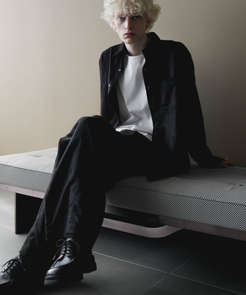 SEA ISLAND MICROFIBER SUEDE DRAPE TROUSERS | CTHY
