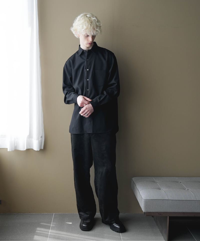 LUXURY MATERIAL CLASSIC SHIRT 尾州ウール／CTHY LUXURY MATERIAL BISHU WOOL SHIRT | CTHY