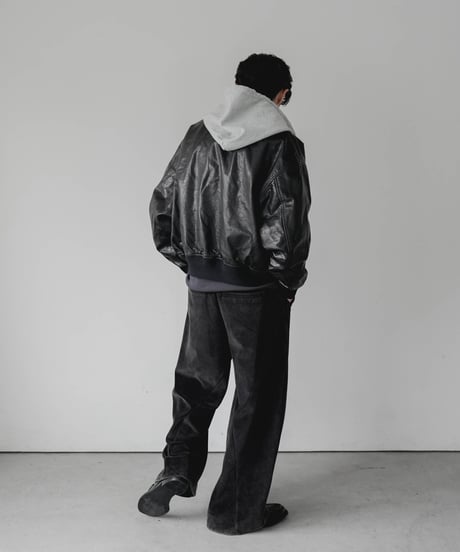 VINTAGE 3D CUTTING FADE VELOURS PANTS