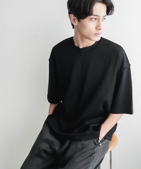 LUXURY MATERIAL SUVIN PLATINUM  H/S TEE 【LOOSE】