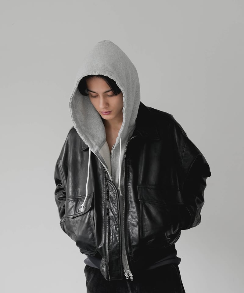 VINTAGE COW LEATHER BLOUSON | CTHY