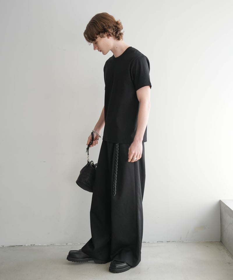 LUXURY MATERIAL JUST-FIT H/S TEE by SUVIN PLAT