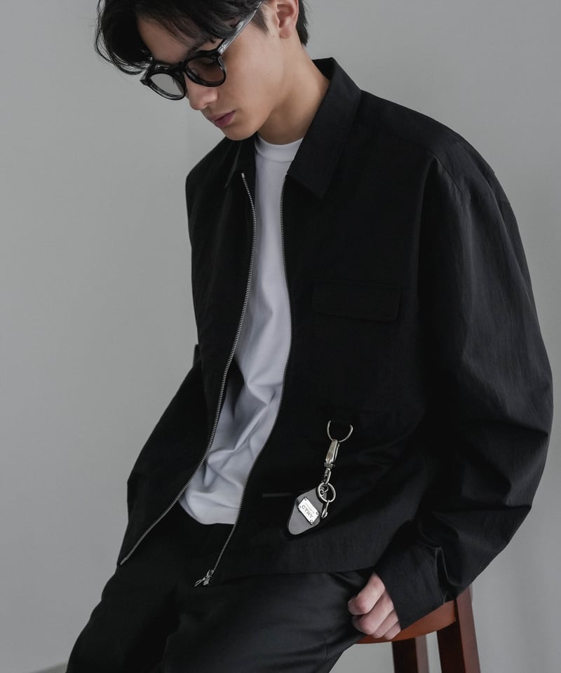 90's フランス製 riri zip レーヨン ジップシャツ ジャケット LUXURY MATERIAL LIMONTA NYLON riri-ZIP SHIRTS J