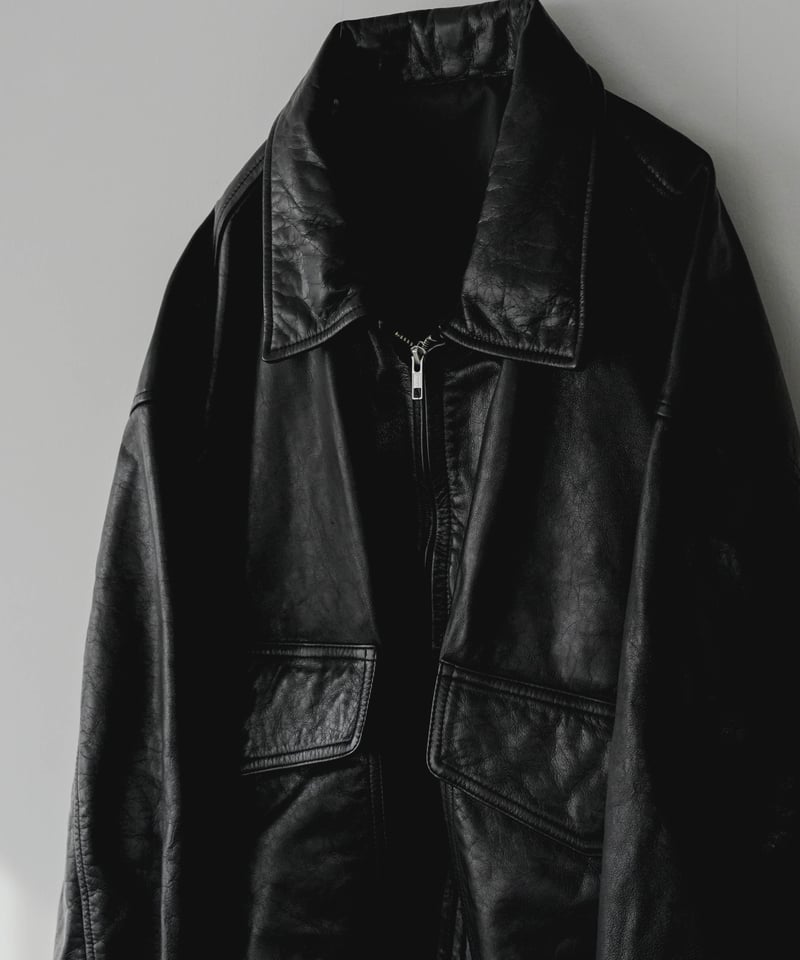 VINTAGE COW LEATHER BLOUSON | CTHY