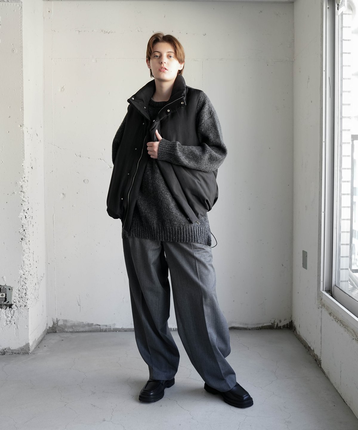 CTHY＋VEIN】PE WRINKLES TAFFETA DOWN VEST | CTHY