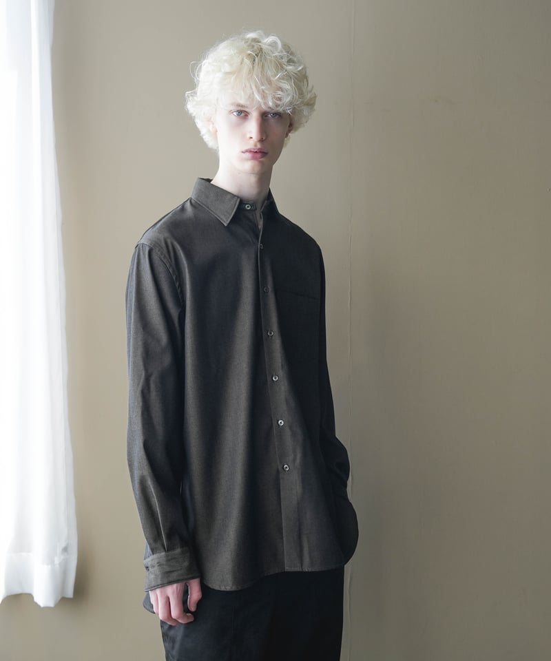 LUXURY MATERIAL CLASSIC SHIRT 尾州ウール／CTHY LUXURY MATERIAL BISHU WOOL SHIRT | CTHY