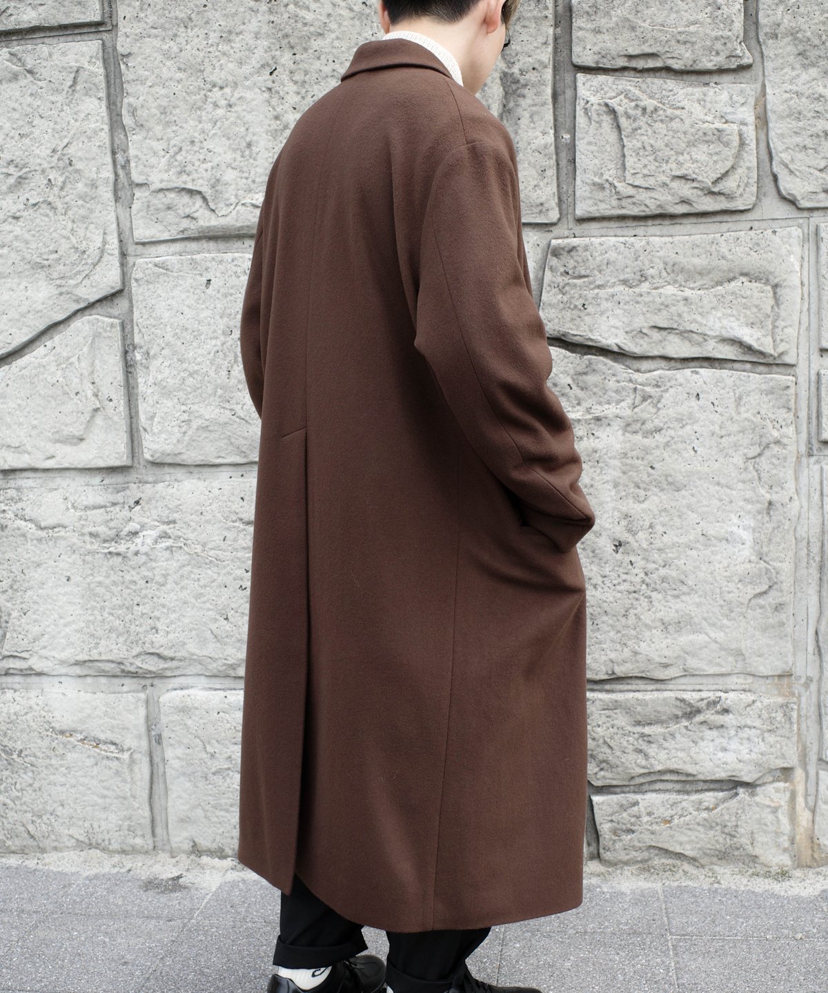 Super 140's Jackal CHESTER COAT サイズ1 LUXURY MATERIAL CHESTER