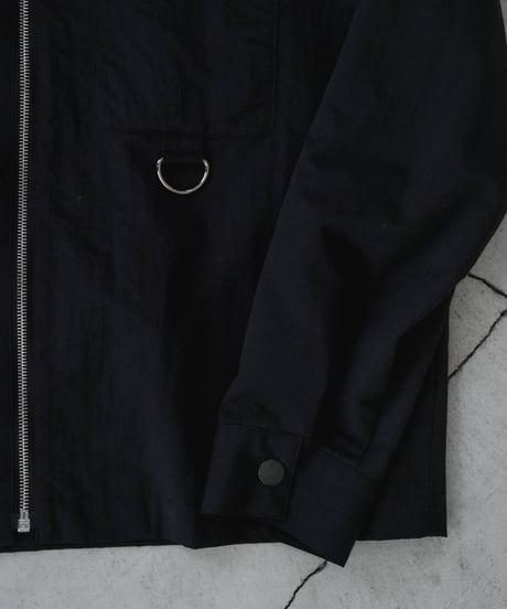LUXURY MATERIAL LIMONTA NYLON riri-ZIP SHIRTS JACKET