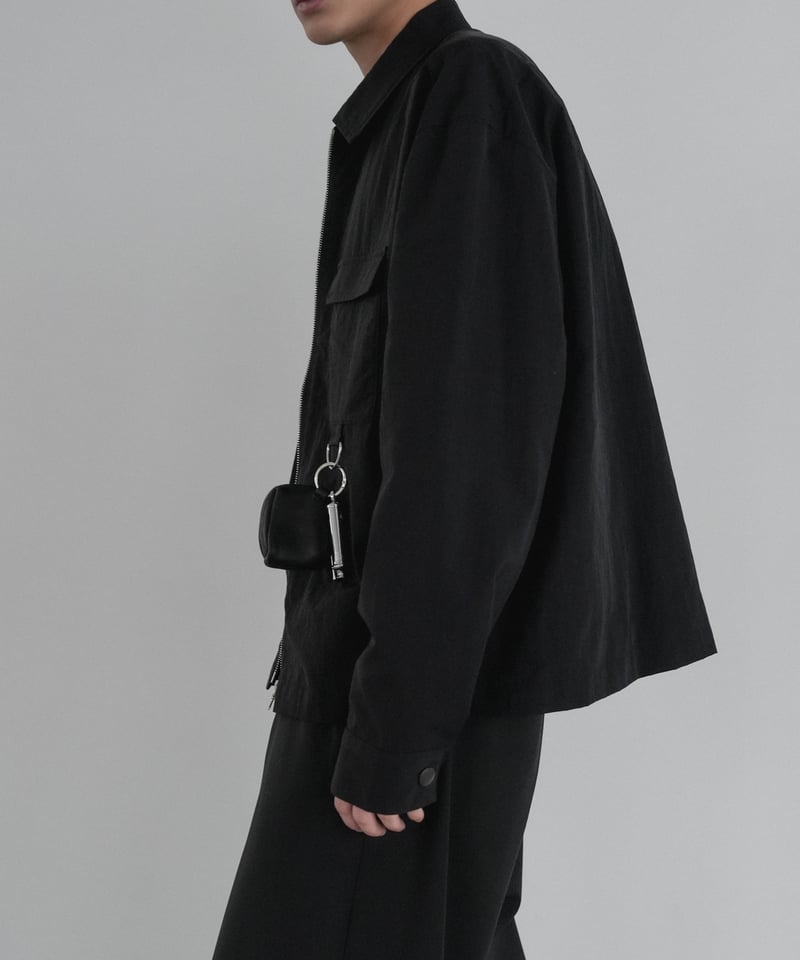 LUXURY MATERIAL LIMONTA NYLON riri-ZIP SHIRTS J