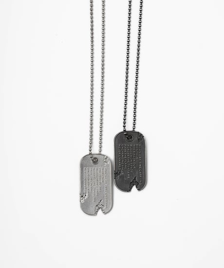 VINTAGE DOGTAG LONG NECKLACE by artisan