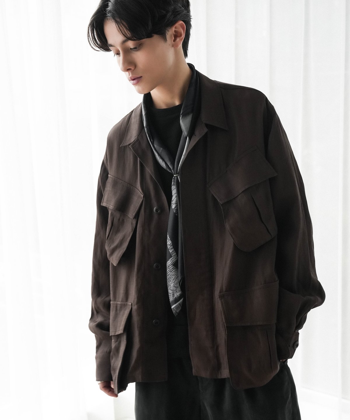 HIGH-END GRAPHIC SILK SCARF | CTHY