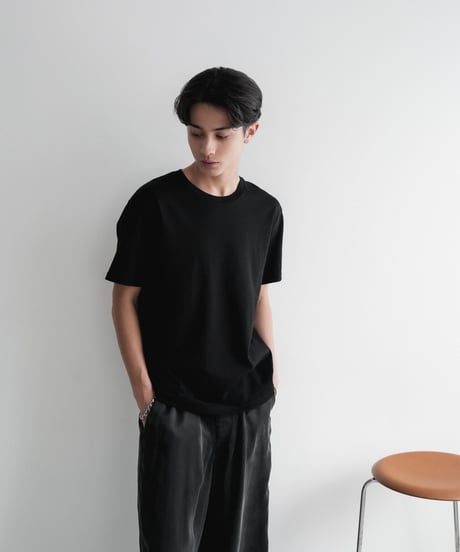 LUXURY MATERIAL SUVIN PLATINUM  H/S TEE 【JUST】