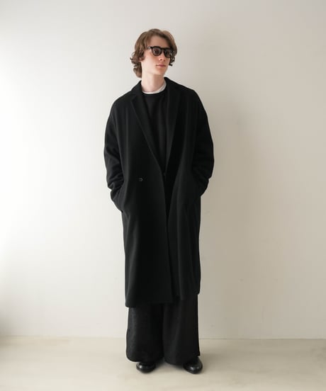 LUXURY MATERIAL CHESTER COAT by Super140’s Jackal WOOL / TWEED