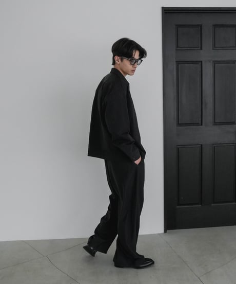 LUXURY MATERIAL LIMONTA NYLON riri-ZIP SHIRTS JACKET