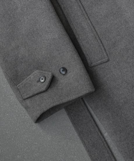 LUXURY MATERIAL BISHU LAMB WOOL SOUTIEN COLLAR COAT