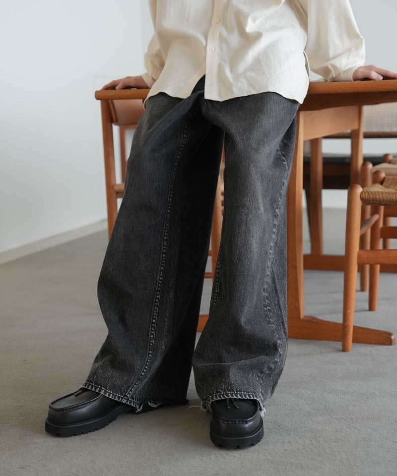 超甘撚り VINTAGE WIDE JEANS by KUROKI | CTHY 超甘撚り VINTAGE WIDE JEANS by KUROKI | CTHY