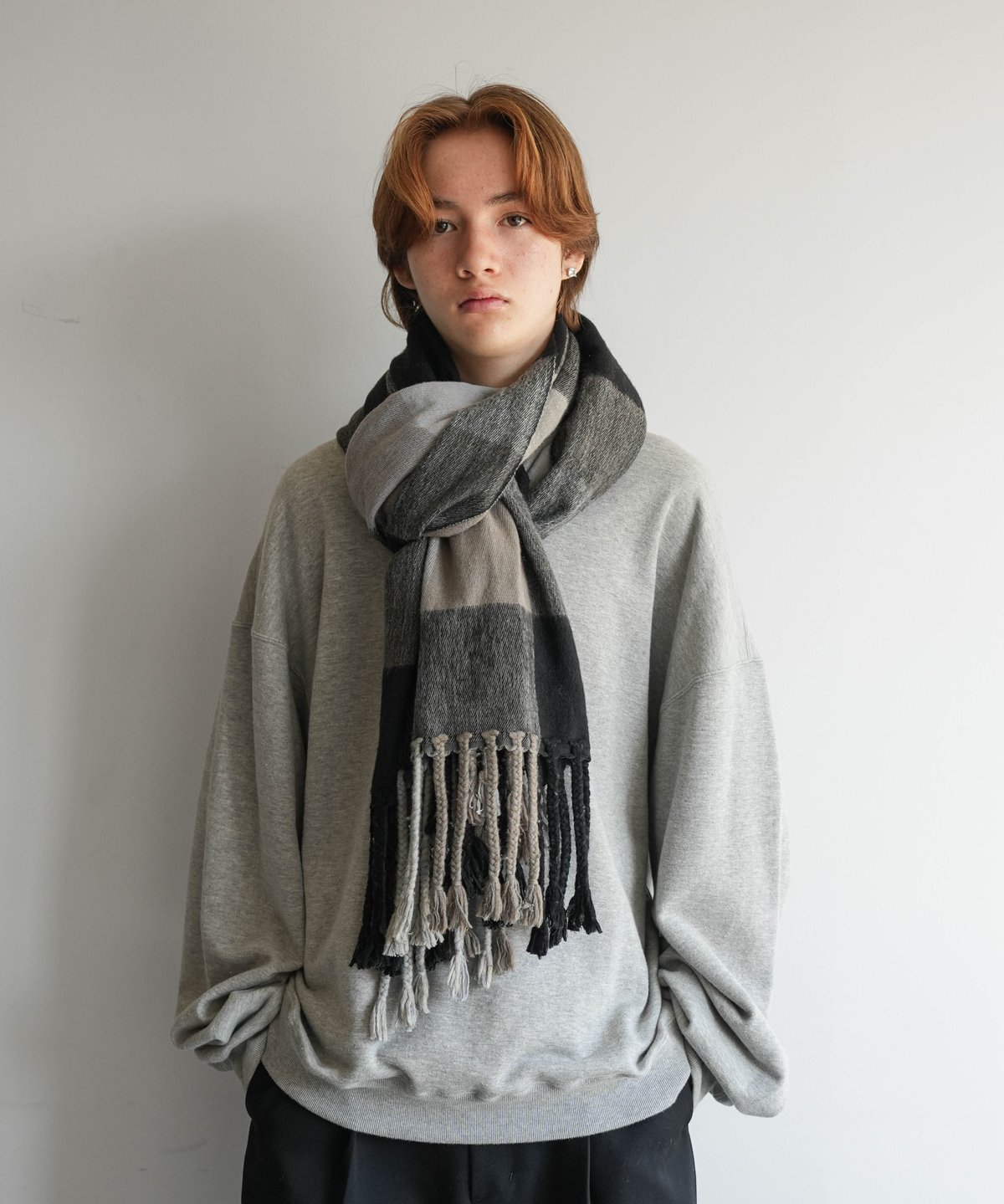 Re: ヤクウールストール　グレー　RePLAY　CTHY HIGH-END YAK WOOL FRINGE STOLE | CTHY