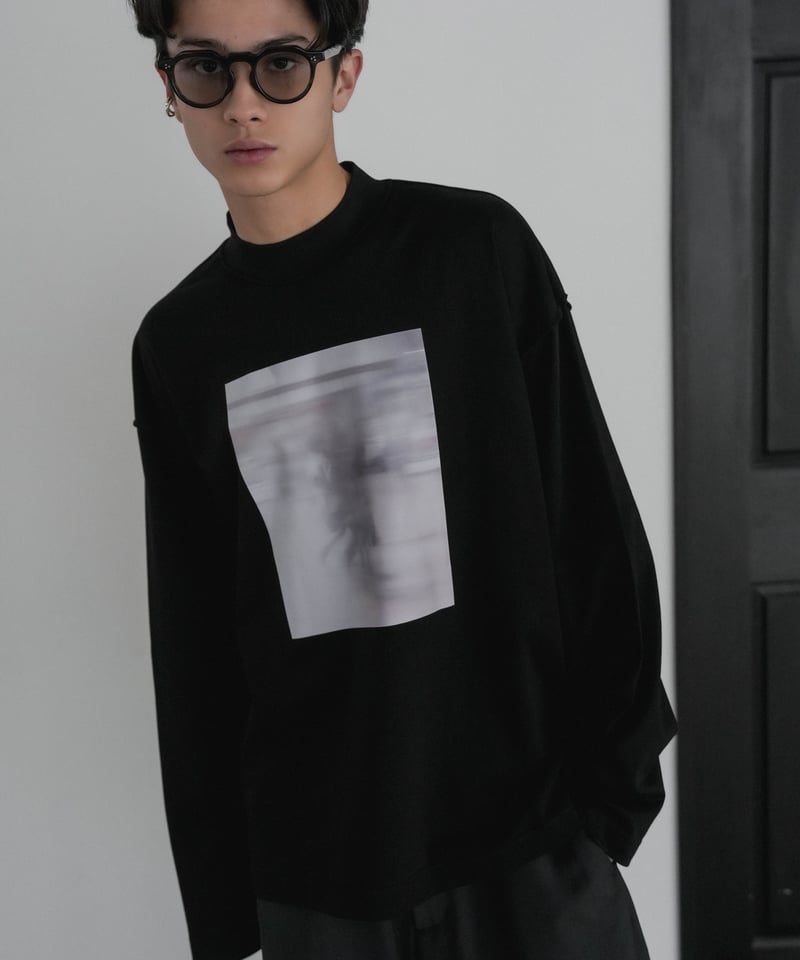 LUXURY MATERIAL SUVIN PLATINUM LONG SLEEVE MOCK
