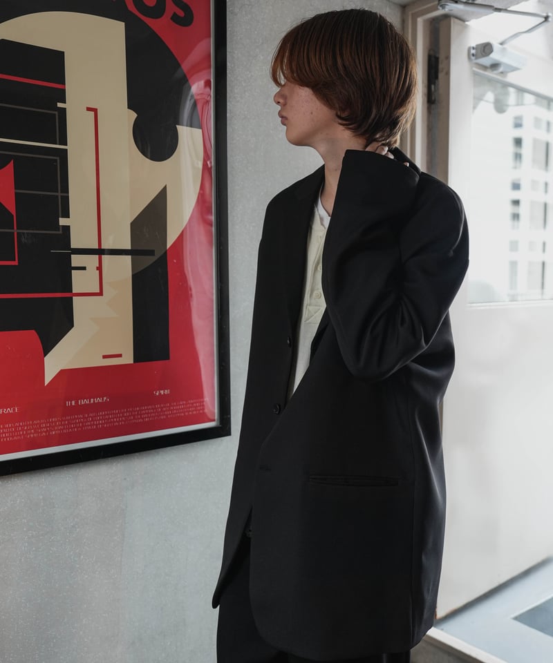 PRIVATE CLUB 中綿ジャケット ネイビー 3X TRIPLE CROSS KERSEY OVERSIZE JACKET | CTHY